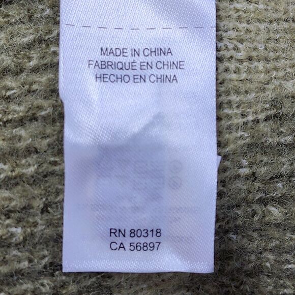 Lucky Brand Women's Size XS Green Camo Crew Neck Pullover Knitted Sweater EUC - Picture 7 of 9